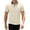 Beige, variant on Men's T-Shirts Solid Basic Short Sleeve Lapel Collar Cotton Casual Daily Tops S-3XL