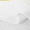 thumbnail image 5 of Castle Fairy Abstract Golden Botanical Quilt Full 3-Piece,Mid Century Sun Arc Graphic Full Bedspread Sets,Red Emerald Black,1 Coverlet and 2 Pillowcases, 5 of 7