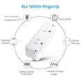thumbnail image 3 of Smart Plug Dual Wifi Plug Extensores 2 en 1 Socket Funciona con la aplicación Alexa Google Home Smar MABOTO Enchufe, 3 of 7