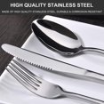 thumbnail image 7 of 20 Piece Silverware Set Service for 4, Stainless Steel Flatware Set, Mirror Polished Cutlery Utensil Set, Durable Home Kitchen Eating Tableware Set, Fork Knife Spoon Set, Dishwasher Safe, Silve, 7 of 7