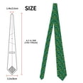 thumbnail image 2 of Zufioo Tennis Rackets and Balls Print Men's Silk Tie, Business Suit Tie - Anti-floating Buckle Design, Clothing Accessories Suitable for Business, Daily Life, Banquets, 2 of 7