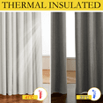thumbnail image 5 of NICETOWN Natural 100% Linen Blackout Curtains 72 Inches Long, Thermal Insulation Curtains for Bedroom, Energy Saving White Liner, 42"Wide, 2 Panels, 5 of 7