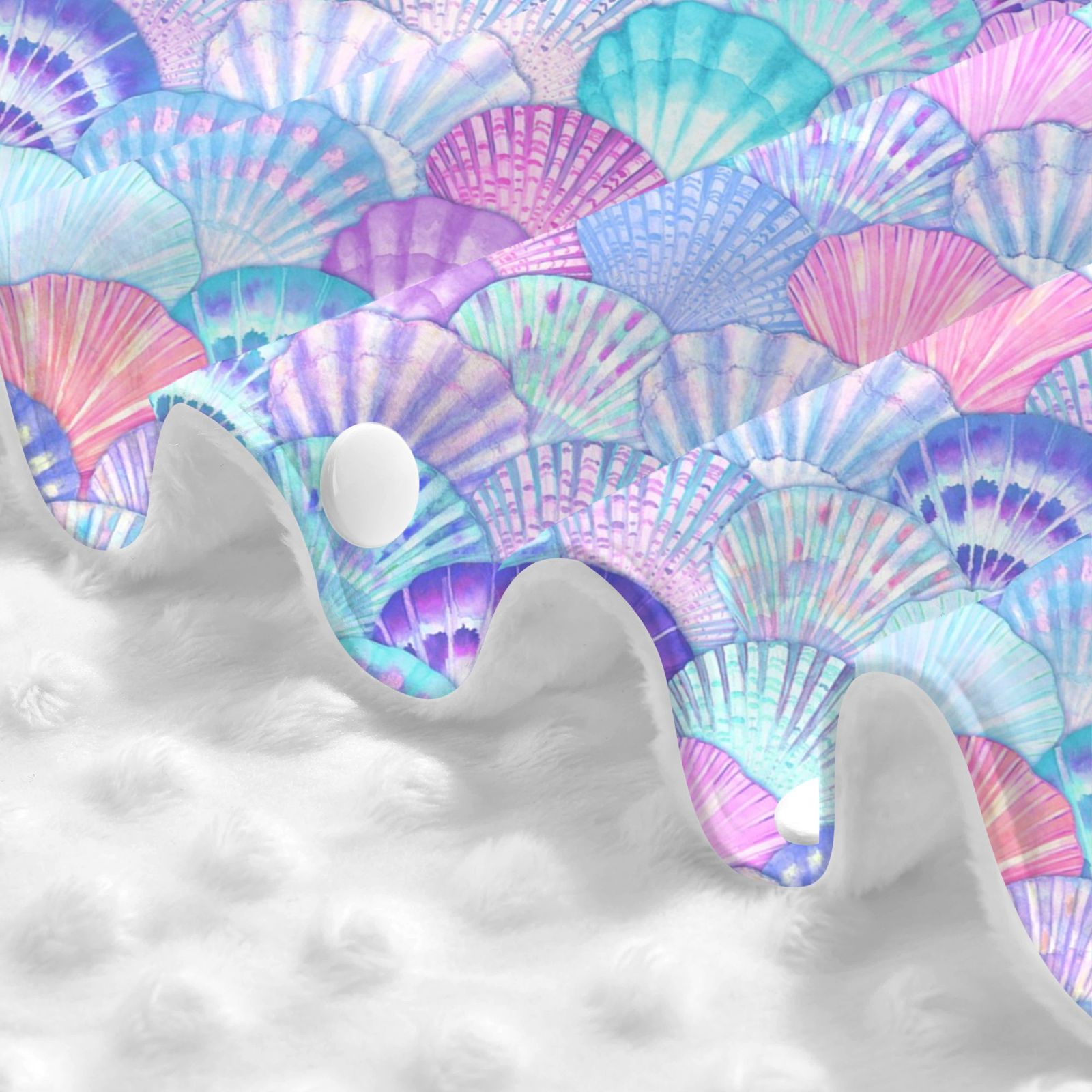 Car Seat Cover Baby - Watercolor Sea Shells 1 Breathable Infant Car Seat Cover for Baby Carseat, Lightweight Comfort Baby Essentials Must Haves Newborn Stuff for Girl Boy