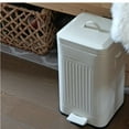 thumbnail image 3 of Retro Trash Bin Kitchen Trash Bin Step On Trash Bin Bathroom Trash Can Trash Bin Retro Trash Bin Light Luxury Thickening Square Step On Trash Can With Lid For Home Kitchen Bathroom, 3 of 7
