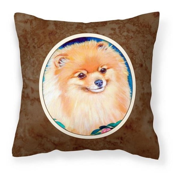 Carolines Treasures  Pomeranian Fabric Decorative Pillow - 14 x 3 x 14 in.