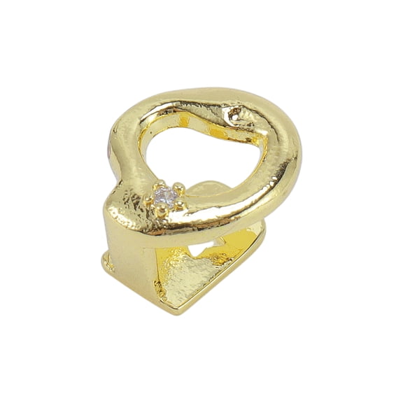 Unique Bargains 1 Pc Fake Grills Hip Hop Flower Teeth Grillz Gold Tone