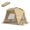 Camel, variant on Golabs BT1 3-Person Instant Beach Tent, 7 lbs Lightweight, Easy 1-Minute Setup Pop-Up Tent, UPF 50+, Pocket and Hook, Camel