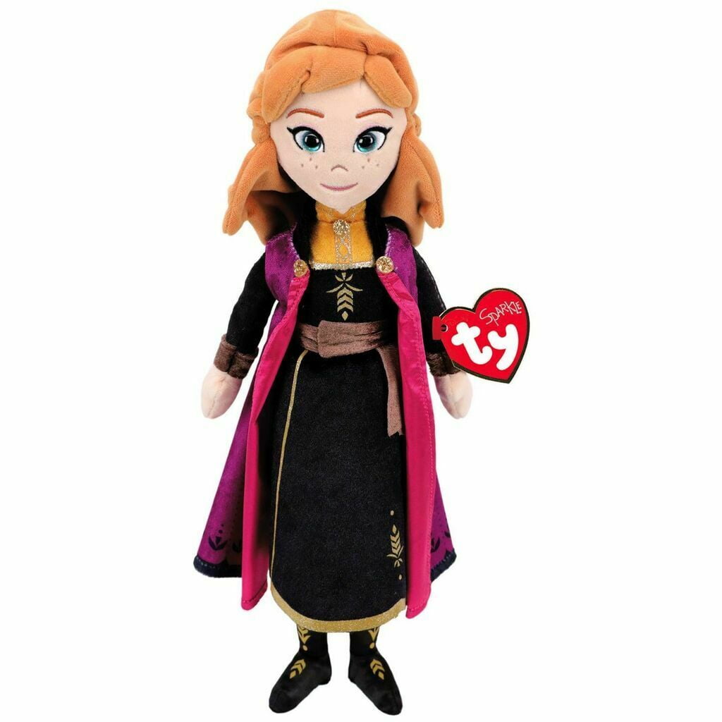 OFFICIAL FROZEN 2 TY BEANIE 40cm BUDDIES ANNA WITH SOUND 2019 PLUSH SOFT TOY NEW 