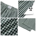 thumbnail image 3 of UVN Pants for Women Gingham Wide Leg Casual Lounge Bottoms Ladies Plaid Trousers with Pocket, 3 of 9