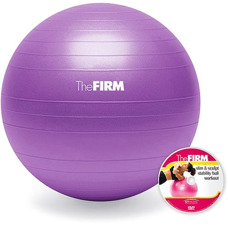 The FIRM 75cm Stability Ball With Slim And Sculpt DVD
