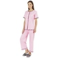 thumbnail image 2 of Inkmeso Top Pajama Set Women Solid Sleepwear Pj Loungewear 2 Piece Set Nightwear, 2 of 7