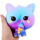 thumbnail image 3 of BR Juguete blando Galaxy con forma de helado de gato morado, crecimiento lento, alivio del estrés, regalo suave de primera calidad, 3 of 5