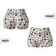 thumbnail image 5 of Naloa Cute Cats Biker Shorts for Women Seamless Scrunch Short Women’s Yoga Shorts for Gym Running Sport Shorts - Medium, 5 of 9