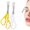 White-Yellow, variant on Eyebrow Trimmer Scissor with Comb, 2026 New Eyebrow Scissors for Women, Stainless Steel Precision Eyebrow Cutter Hair Removal Makeup Tool for Women and Men