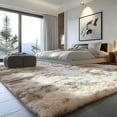 thumbnail image 6 of Pentantan 8’ x 10’ Shag Area Rugs, Soft Fluffy Indoor Carpet for Living Room Bedroom Decor, Tie-dyed Camel, 6 of 8