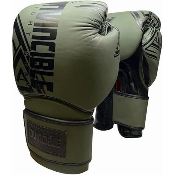 All Leather Pro Hybrid Boxing Gloves for Men & Women, Kickboxing, MMA, Muay Thai, Heavy Bag & Mitt Work – Durable, Breathable, Shock-Absorbing, 12oz