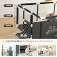 thumbnail image 6 of HDJ Baby Playpen,71in Extra Large Baby Playard Fence for Toddlers, Black, 6 of 6