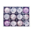 thumbnail image 4 of Zawou 12PCS Christmas Ornaments Set - 6cm Shatterproof Light Blue and Silver Christmas Balls for Tree Decor Coastal Sea Nautical Marine Holiday Theme, 4 of 5