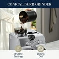thumbnail image 3 of Rugerasay Espresso 20-Bar, 2-Cup Silver Espresso Machine, 3 of 8