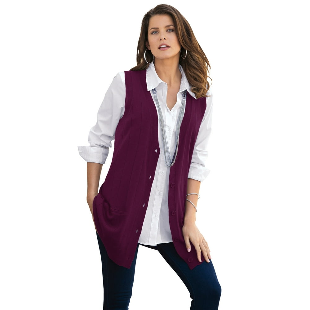 plus size sweater vest