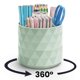 thumbnail image 2 of 360°Rotatable Pen Holder, 5 Girds Cute Pencil Storage Box Green, 2 of 5