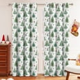 thumbnail image 3 of MYG 1PC Christmas Forest Rod-through Long Curtain Blackout Partition Curtain, 3 of 8