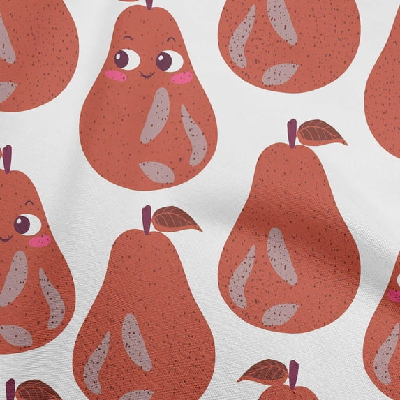 oneOone Cotton Silk Red Fabric Fruits Dress Material Fabric Print Fabric By The Yard 42 Inch Wide