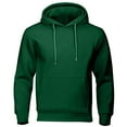 thumbnail image 2 of Aobny Men Shirt Pocket Sweatshirt Plain T-Shirts Long Sleeve Hooded Big & Tall Shirts for Men,Green,4XL, 2 of 6