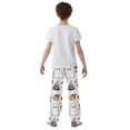 thumbnail image 4 of FORMRS Boys Pajama Pants with Pockets Size 6-8Y Kids Lounge Sleep Bottoms, White Magical Halloween, 4 of 8
