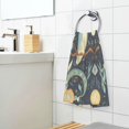 thumbnail image 3 of Yayeee 100% Cotton Hand Towels for Bathroom 16" x 28" Soft Absorbent Kitchen Towel, Mystical Owls Pattern, 3 of 7