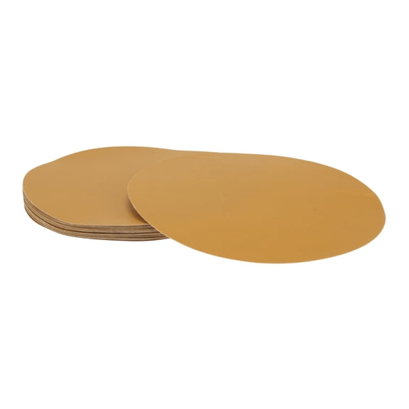 30 Pcs Circle Sandpaper 400 Grit Hook and Loop Sanding Sheets Universal for Automotive Refinishing Woodworking 8.86"x8.86" Alumina Yellow