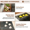 thumbnail image 2 of 33-in x 22-in Farmhouse Sink,304 Stainless Steel Workstation Kitchen Sink, Ledge Kitchen Sink Single Bowl Apron front Kitchen Sink, 2 of 9