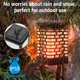 thumbnail image 2 of Luz de noche LED con energía solar, luz de noche con efecto de llama, decoración de linterna colgante para jardín, dormitorio, paisaje, cubierta, fiesta de Navidad para acampar (2p) Feliz Sencillez, 2 of 4