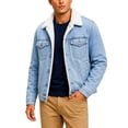 thumbnail image 2 of Jackets For Men Winter Sherpa Lined Denim Button Down Jacket With Pockets Workwear Coat Vintage Trendy Weekend Outdoor Outfits, 2 of 6