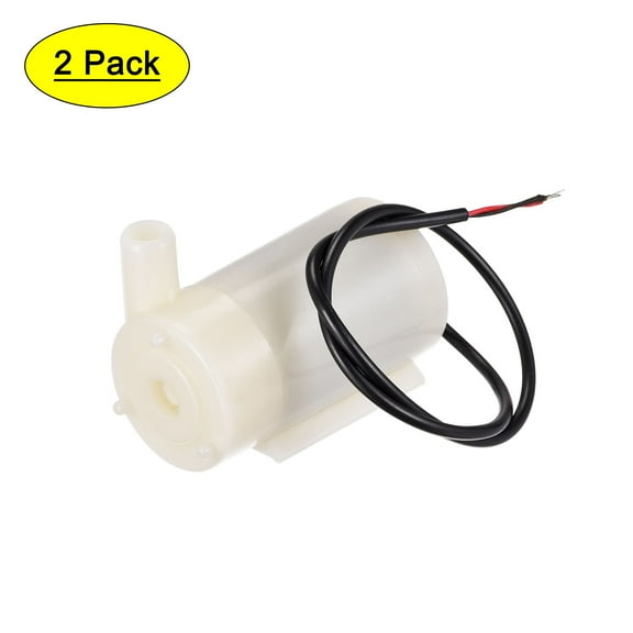 Uxcell DC 3V Horizontal Style Micro Submersible Mini Water Pump, 2 Pack