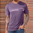 thumbnail image 2 of Jerdar Men's Casual T-Shirt Short Sleeve Regular Fit Crewneck Tee Summer Graphic Tops with Pocket, 2 of 5
