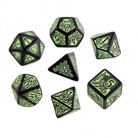Call of Cthulhu Dice (7th Edition), Black/Green