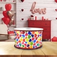 thumbnail image 4 of Homeford Colorful Rainbow Hearts Twill Wired Ribbon, 2-1/2-inch, 10-yard, Multicolor, 4 of 4