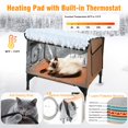 thumbnail image 4 of Caseta para gatos con calefacción para exteriores TECHTAIL, aislante, impermeable, 4 of 8