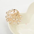 thumbnail image 4 of Collar Dorado de Imitación de Cristal Salvador Broche Pavo Real, 4 of 6
