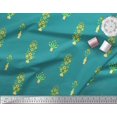 thumbnail image 2 of Soimoi Polyester Crepe Fabric Flower Vase Clip Art Decor Fabric Printed Yard 42 Inch Wide, 2 of 3