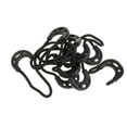 thumbnail image 1 of 3x 65 mm Negro Tiradores de cremallera Cordón Extremos de cuerda Bloqueo de cremallera Control deslizante Kit de reparación de repuesto para ropa / bo Sunnimix Cordón para tirar de la cremallera., 1 of 5