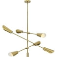 thumbnail image 6 of Progress Lighting P400380 Cornett 6 Light 45" Wide Sputnik Chandelier - Gold, 6 of 13