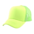 thumbnail image 5 of NYFASHION101 Blank Mesh Adjustable Snapback Cotton 6-Panel Trucker Hat Cap, Neon Green, 5 of 5