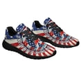 thumbnail image 6 of Happy 4th of July Imagine All The People Living Life In Peace Hippie American flag Shoes Sneakers Black Size 13, 6 of 7