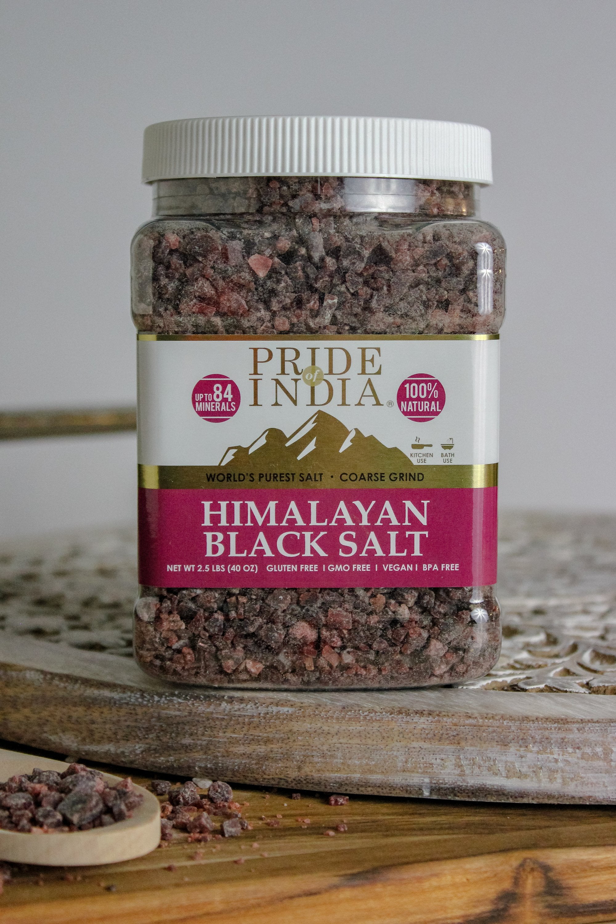 Himalayan Black Salt Coarse (35.3 OZ, 1000.75 gms)