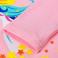 thumbnail image 5 of Toddler Girl Unicorn Sweatsuit Outfit Fashion Fleece Ruffle Pink Pants Fall Winter Clothes Outfit Set 4T, 5 of 6