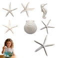 thumbnail image 2 of DVKOVI Mini Ocean Resin Animals Starfish Seashell Tiny Sea Models for Miniatures DIY Fish Tank Micro Landscaping One Size, 2 of 5