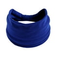 thumbnail image 3 of Prolriy Bandana Headbands for Women Elastic Hair Elastic Headband Running Wicking Yoga Non-Slip Headband Sports Headband Exercise Ladies Knotted Wide Hijab Headband Hair Accessories for Women One Size, 3 of 3