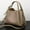 Khaki, variant on Women's Solid Color Bucket Bag, Soft PU Leather Shoulder Bag Crossbody Handbag with Adjustable Strap,bronze